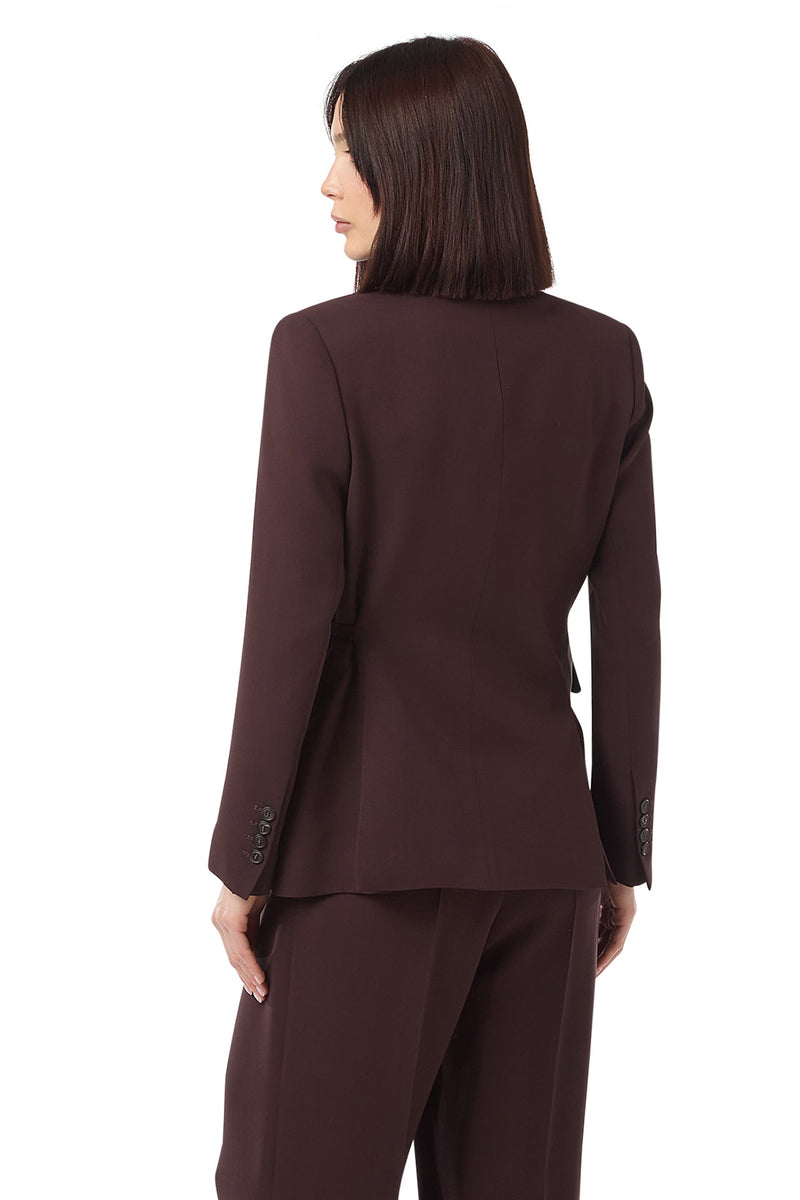 DOUBLE-BREASTED JACKET WITH LACE