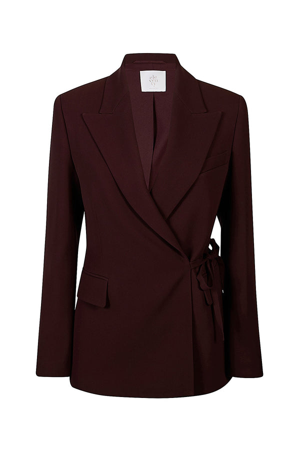 DOUBLE-BREASTED JACKET WITH LACE