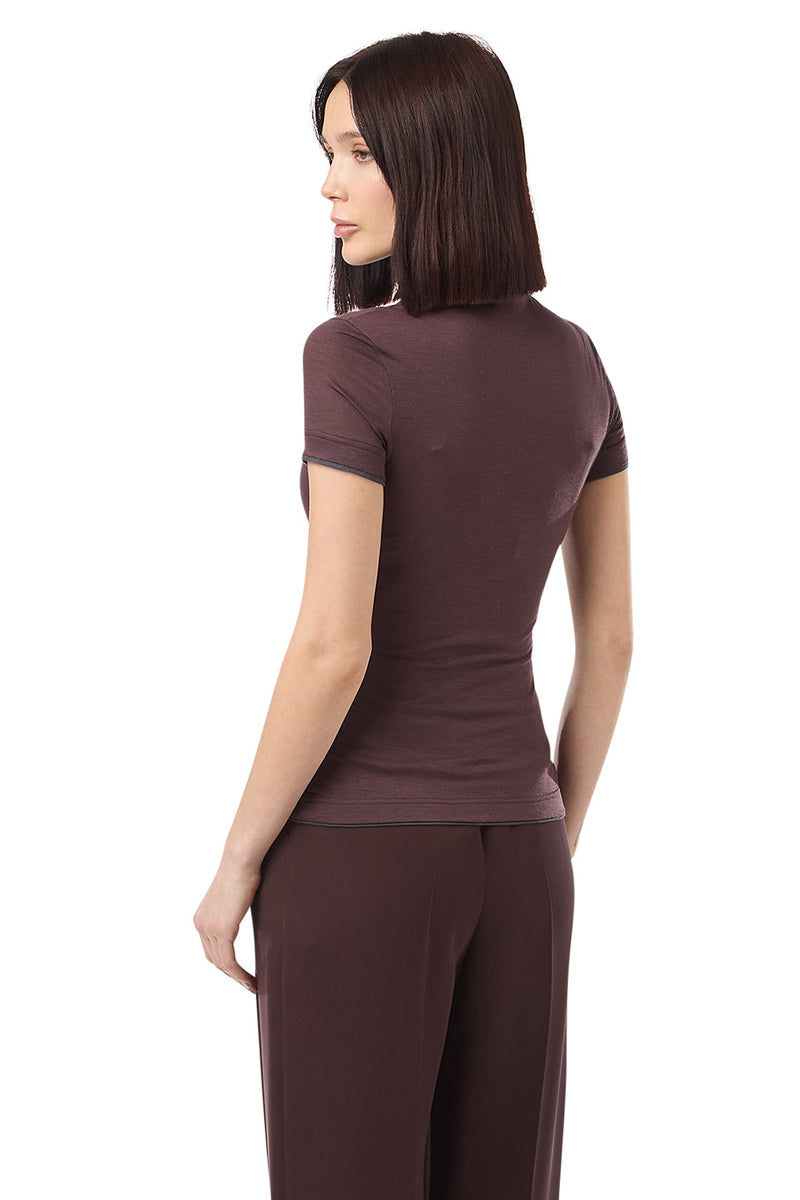 SHORT-SLEEVED TURTLENECK T-SHIRT