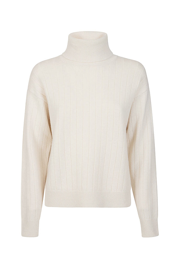 RIBBED TURTLENECK SWEATER