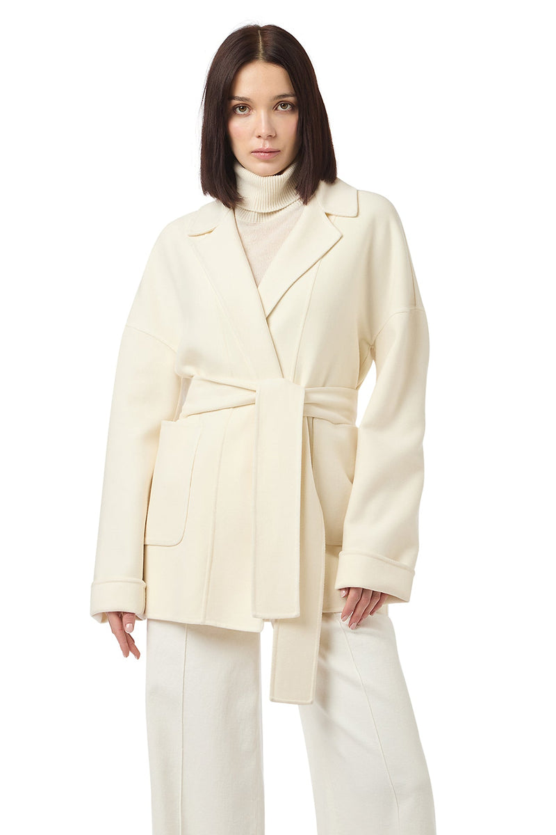 SHORT COAT WITH BELT