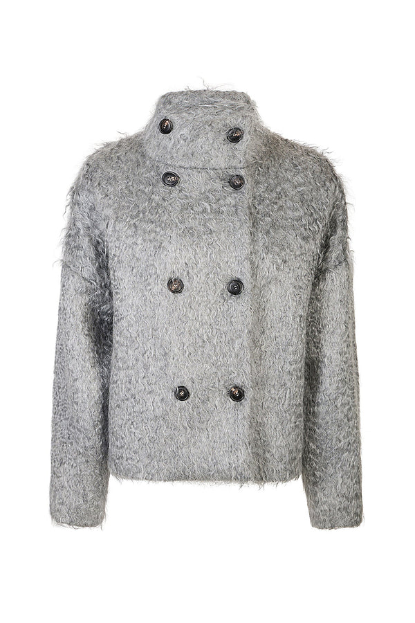 SHORT DOUBLE-BREASTED COAT