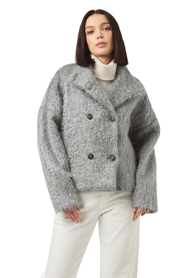 SHORT DOUBLE-BREASTED COAT