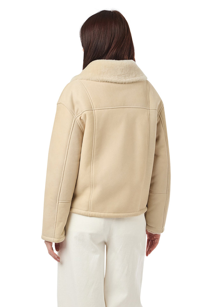 SHEARLING AVIATOR JACKET