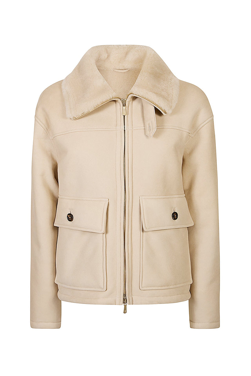SHEARLING AVIATOR JACKET