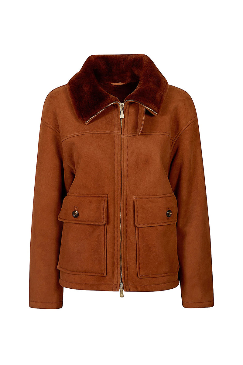 SHEARLING AVIATOR JACKET