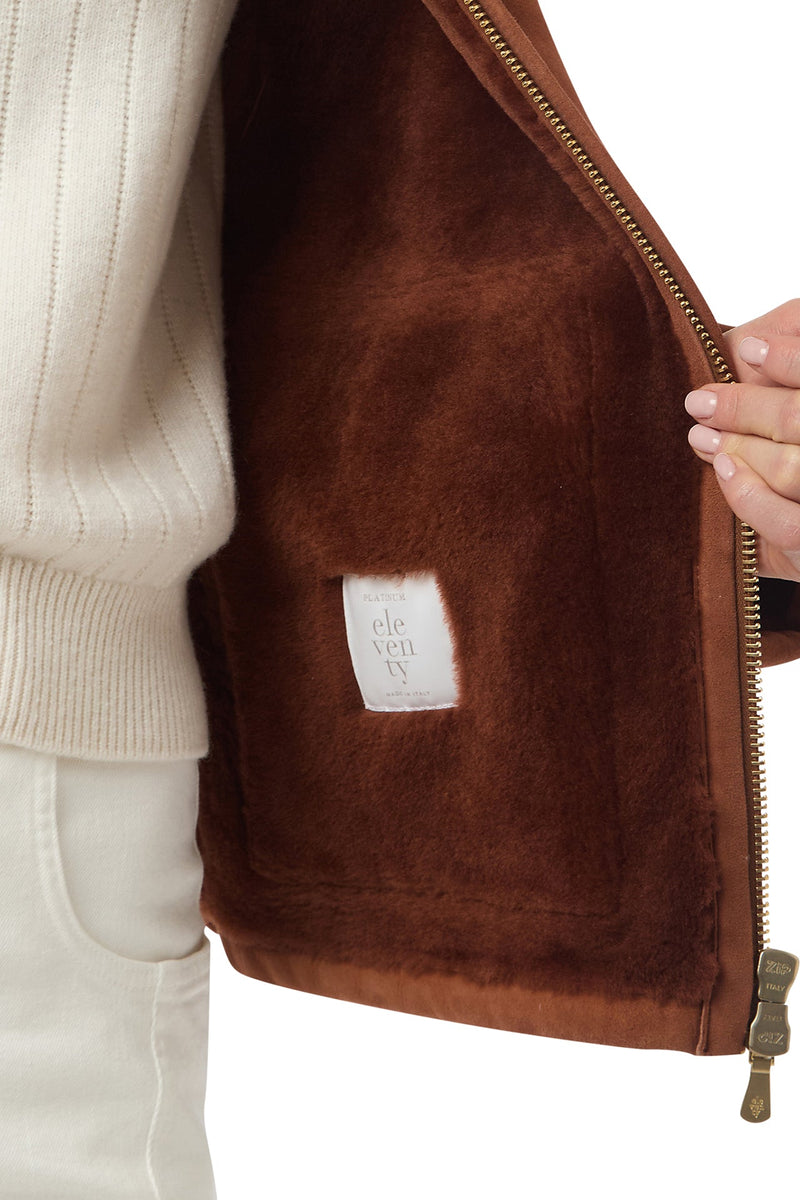 SHEARLING AVIATOR JACKET