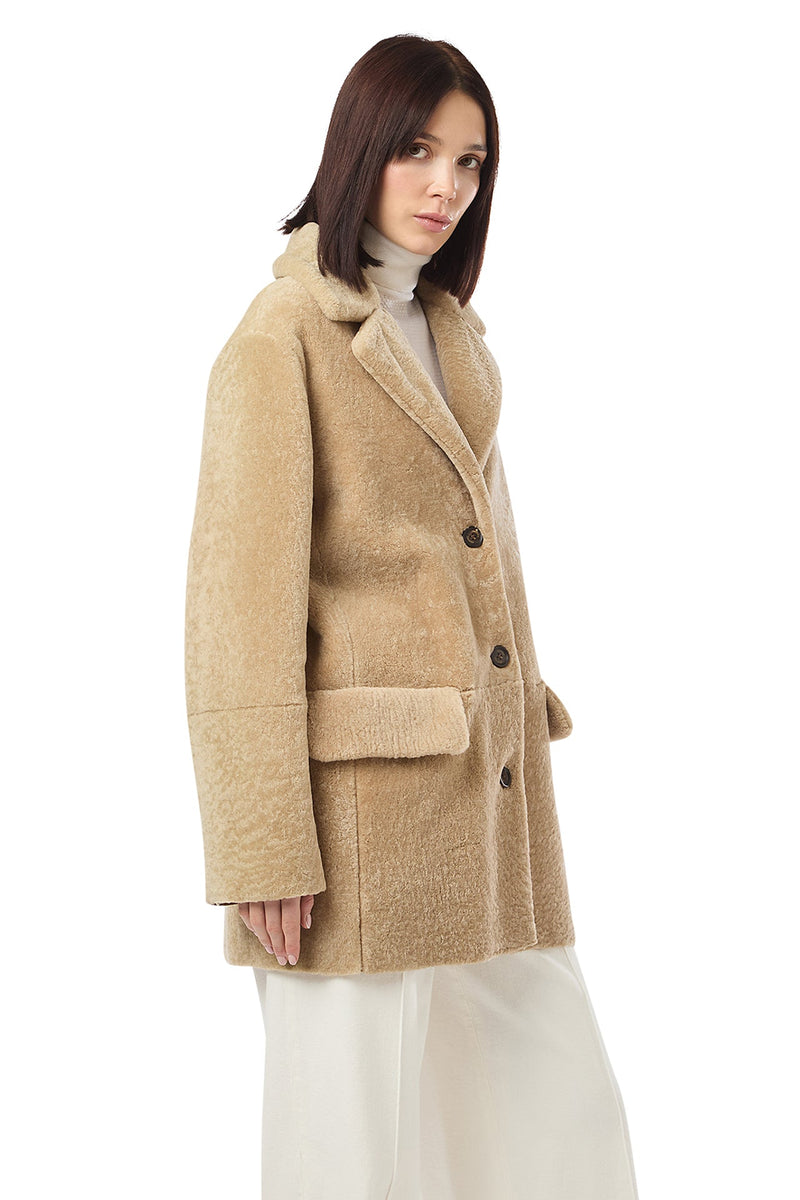 OVER SHEARLING JACKET