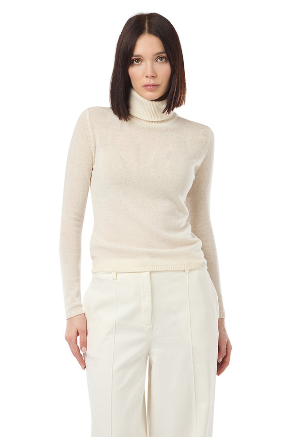 GAUZE TURTLENECK SWEATER