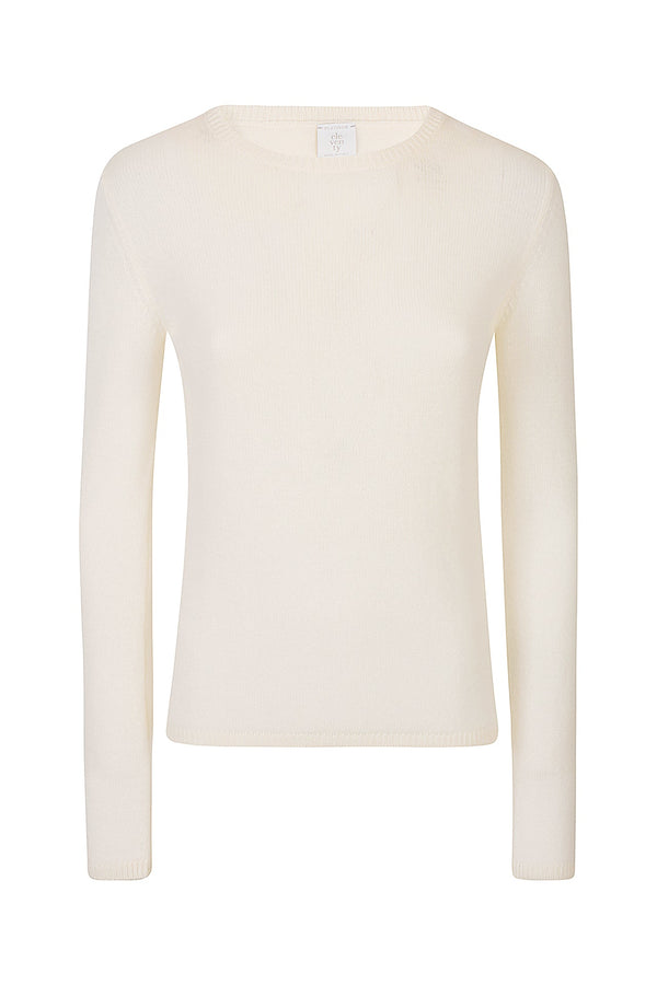 CREW NECK GAUZE SWEATER