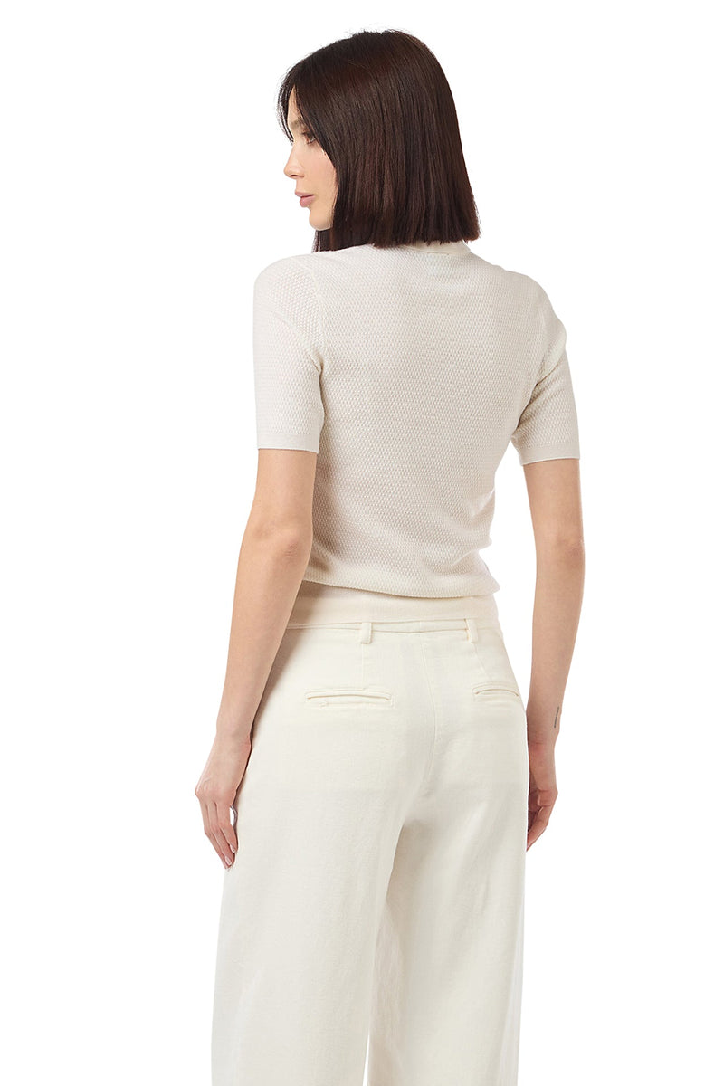 SHORT-SLEEVE KNITTED POLO SHIRT